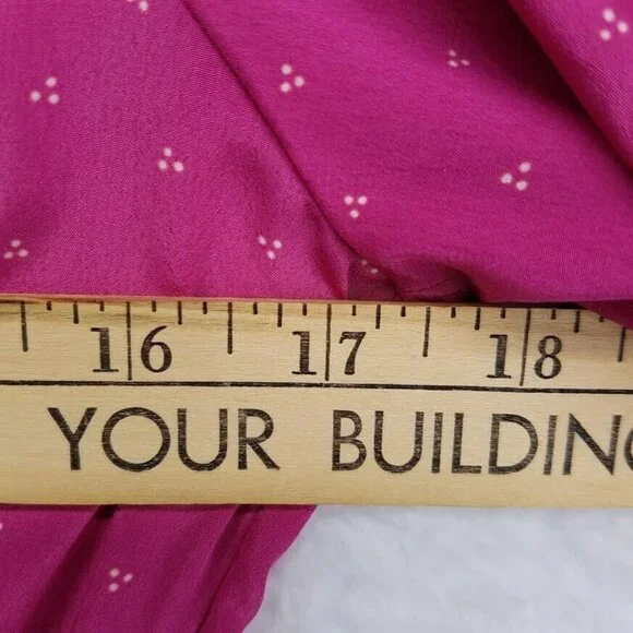 Petites For Maggy Secretary  Dress Size 6 Puff‎ Sleeve Pleated Top Vintage 80s - Picture 6 of 10